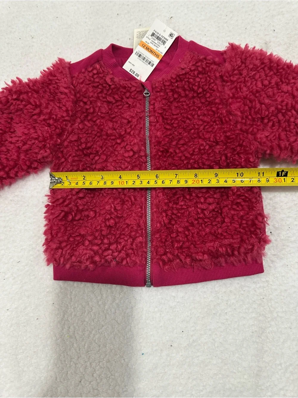 Girl’s Fuzzy Sherpa Zip-Up Jacket